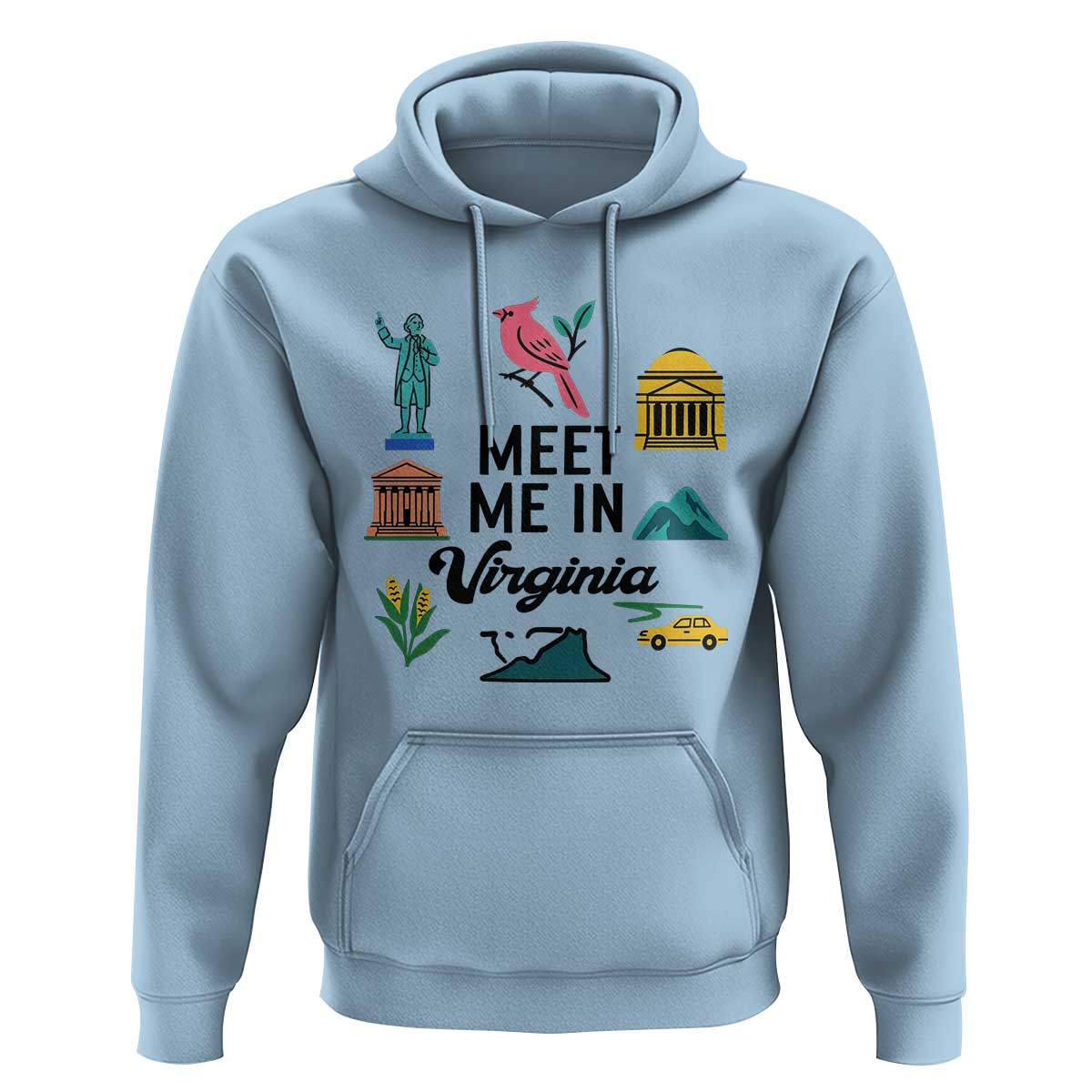 Meet Me in Virginia Hoodie Travel Souvenir East Coast State Pride