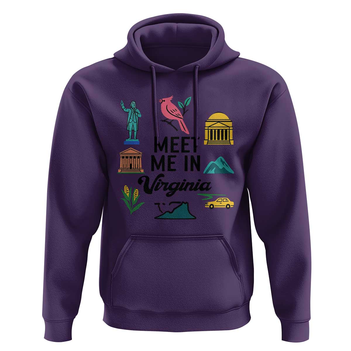 Meet Me in Virginia Hoodie Travel Souvenir East Coast State Pride