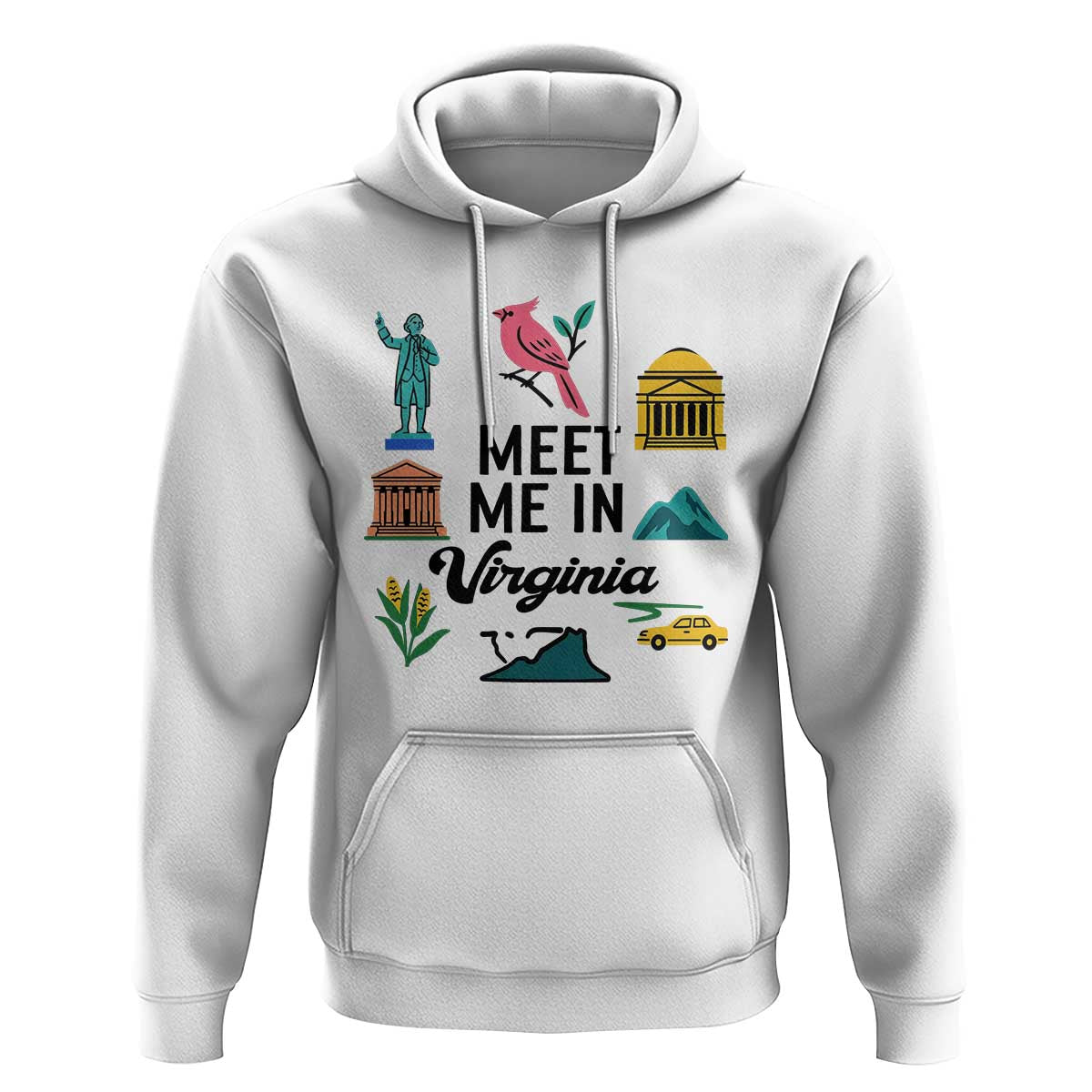 Meet Me in Virginia Hoodie Travel Souvenir East Coast State Pride