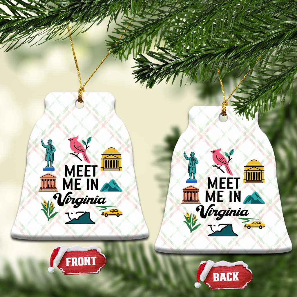 Meet Me in Virginia Ceramic Ornament Travel Souvenir East Coast State Pride