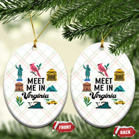 Meet Me in Virginia Ceramic Ornament Travel Souvenir East Coast State Pride