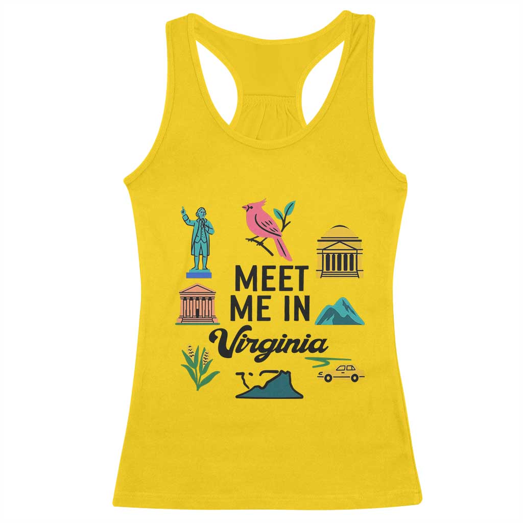 Meet Me in Virginia Racerback Tank Top Travel Souvenir East Coast State Pride