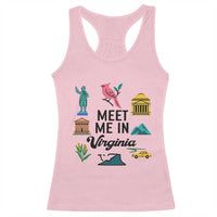 Meet Me in Virginia Racerback Tank Top Travel Souvenir East Coast State Pride