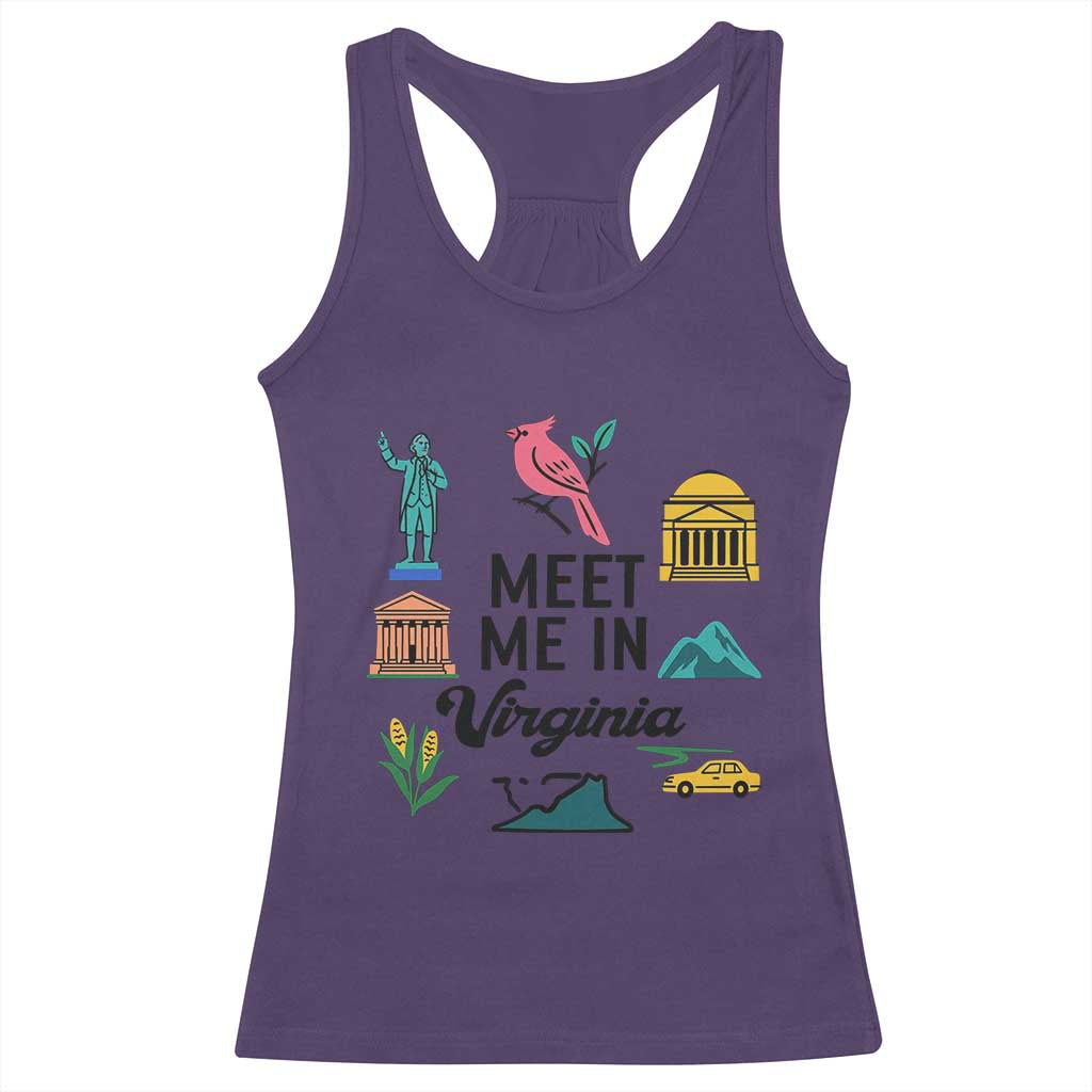 Meet Me in Virginia Racerback Tank Top Travel Souvenir East Coast State Pride