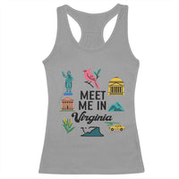 Meet Me in Virginia Racerback Tank Top Travel Souvenir East Coast State Pride