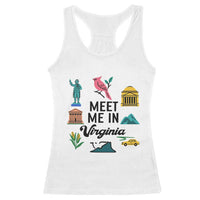 Meet Me in Virginia Racerback Tank Top Travel Souvenir East Coast State Pride