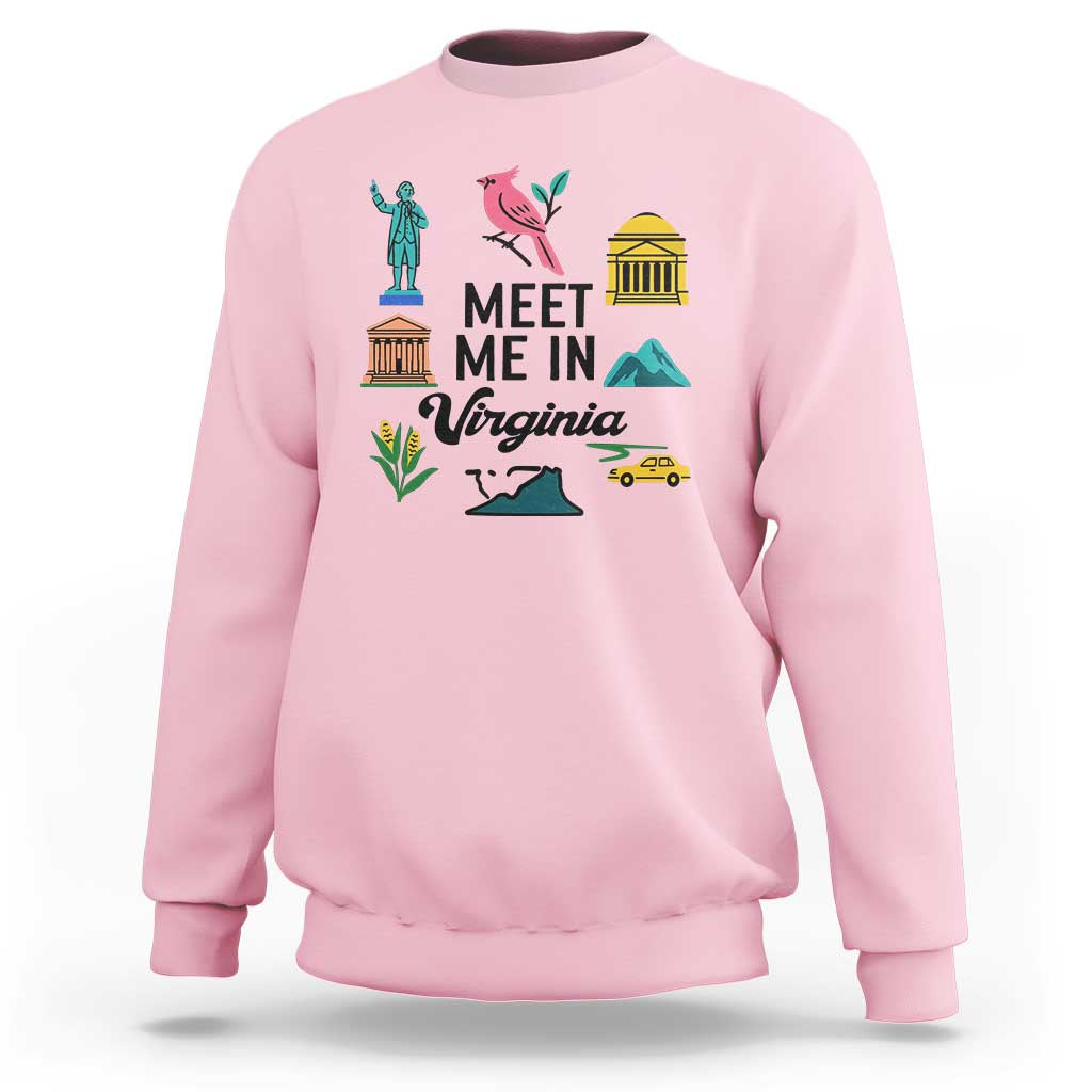 Meet Me in Virginia Sweatshirt Travel Souvenir East Coast State Pride
