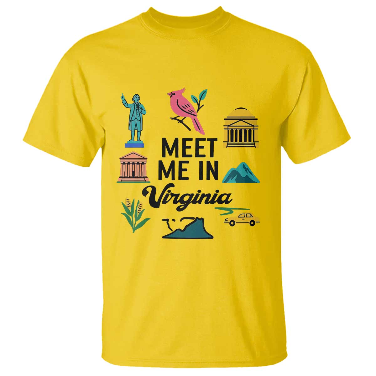 Meet Me in Virginia T Shirt Travel Souvenir East Coast State Pride