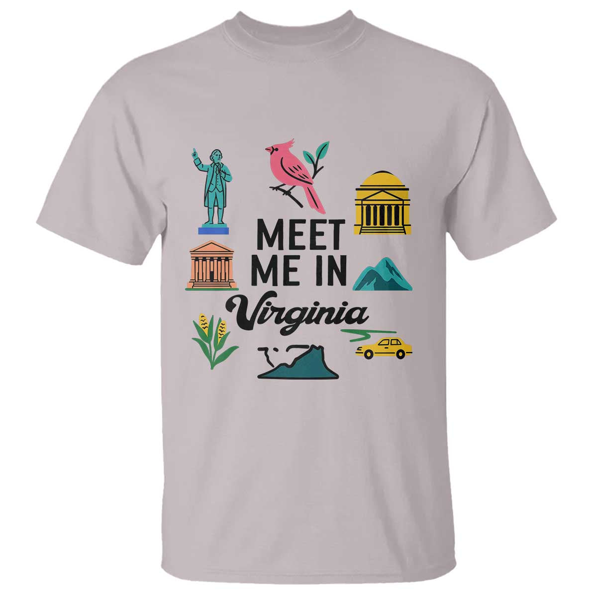 Meet Me in Virginia T Shirt Travel Souvenir East Coast State Pride