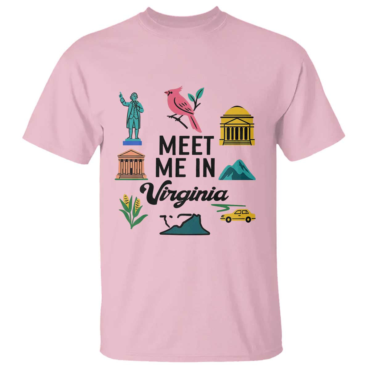 Meet Me in Virginia T Shirt Travel Souvenir East Coast State Pride