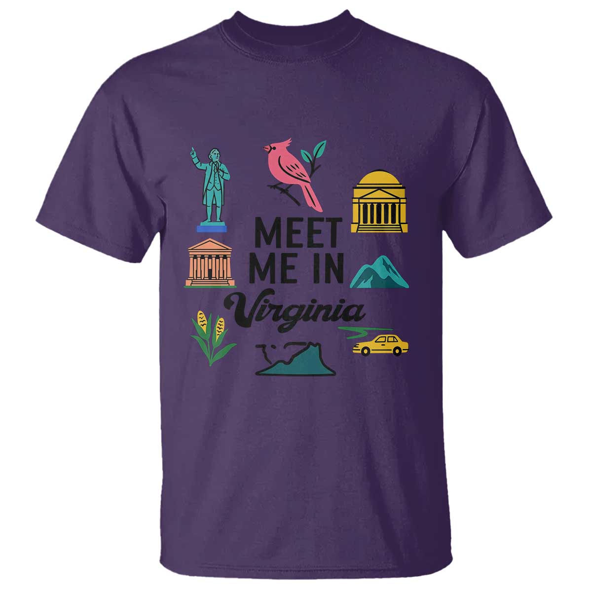 Meet Me in Virginia T Shirt Travel Souvenir East Coast State Pride