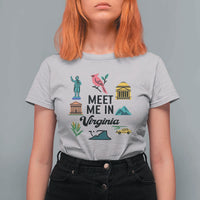 Meet Me in Virginia T Shirt For Women Travel Souvenir East Coast State Pride