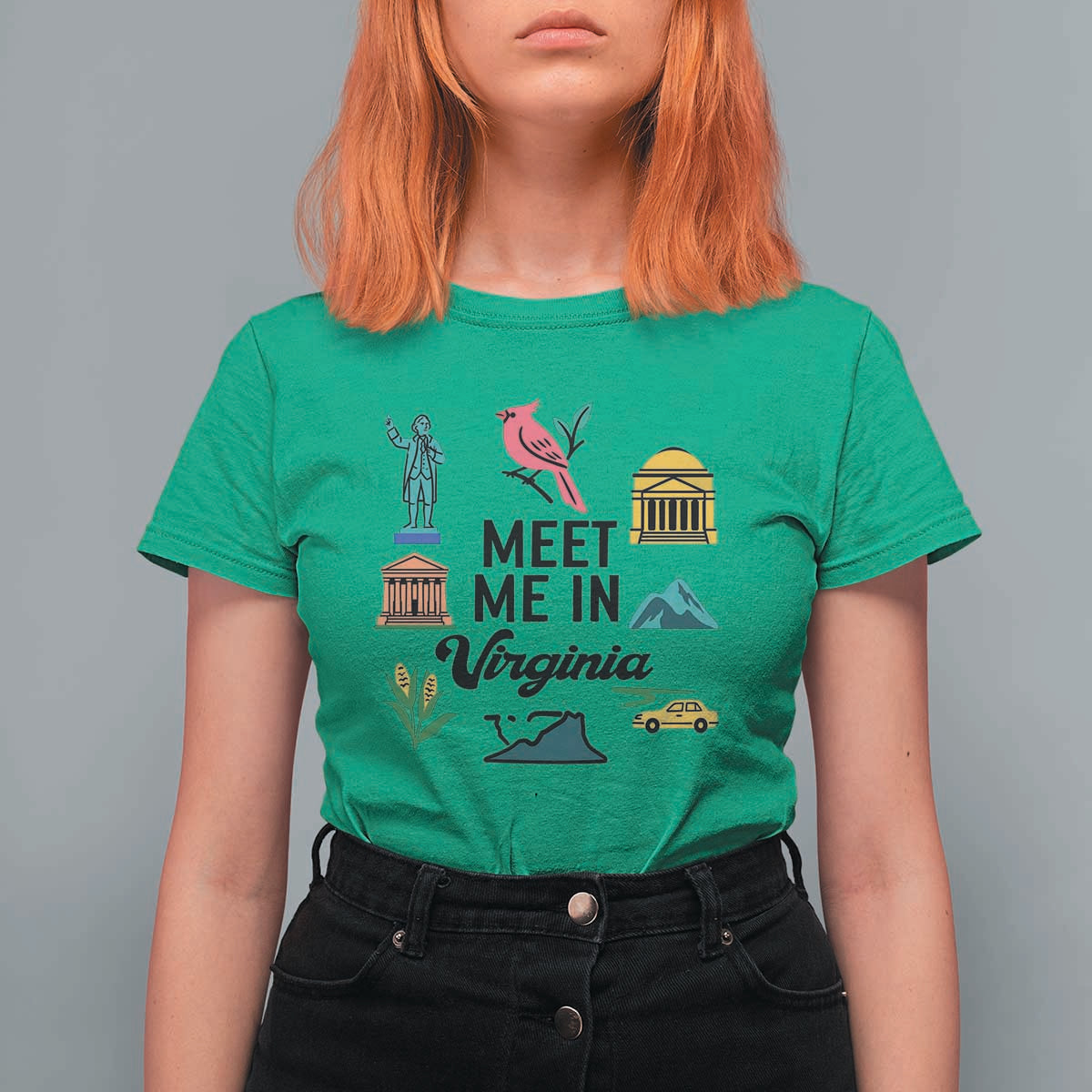 Meet Me in Virginia T Shirt For Women Travel Souvenir East Coast State Pride