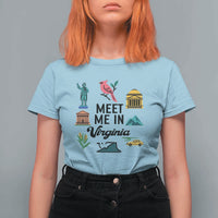 Meet Me in Virginia T Shirt For Women Travel Souvenir East Coast State Pride