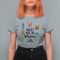 Meet Me in Virginia T Shirt For Women Travel Souvenir East Coast State Pride