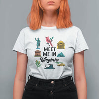 Meet Me in Virginia T Shirt For Women Travel Souvenir East Coast State Pride