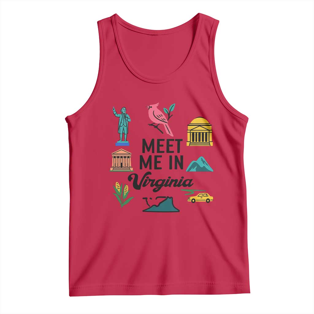 Meet Me in Virginia Tank Top Travel Souvenir East Coast State Pride
