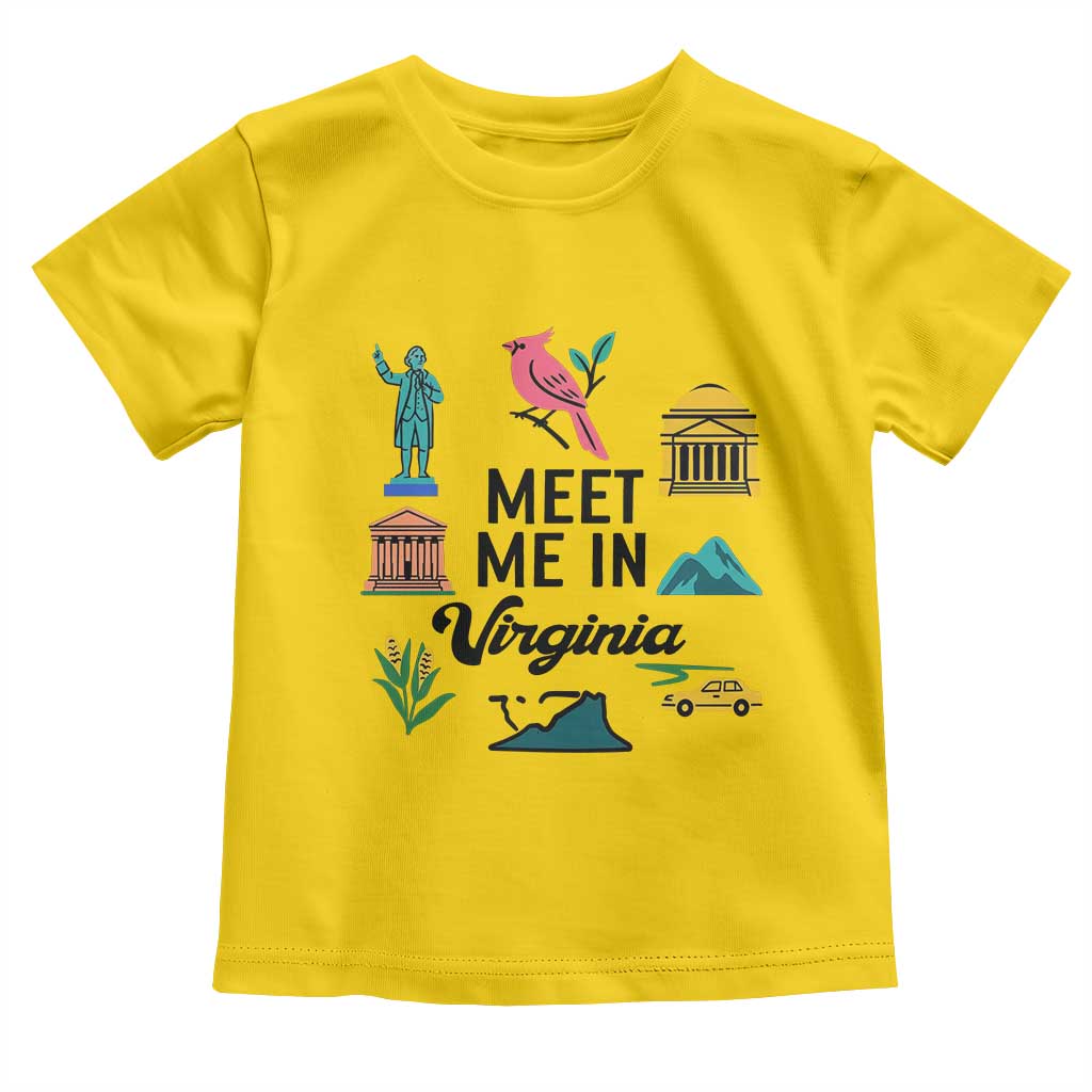 Meet Me in Virginia Toddler T Shirt Travel Souvenir East Coast State Pride
