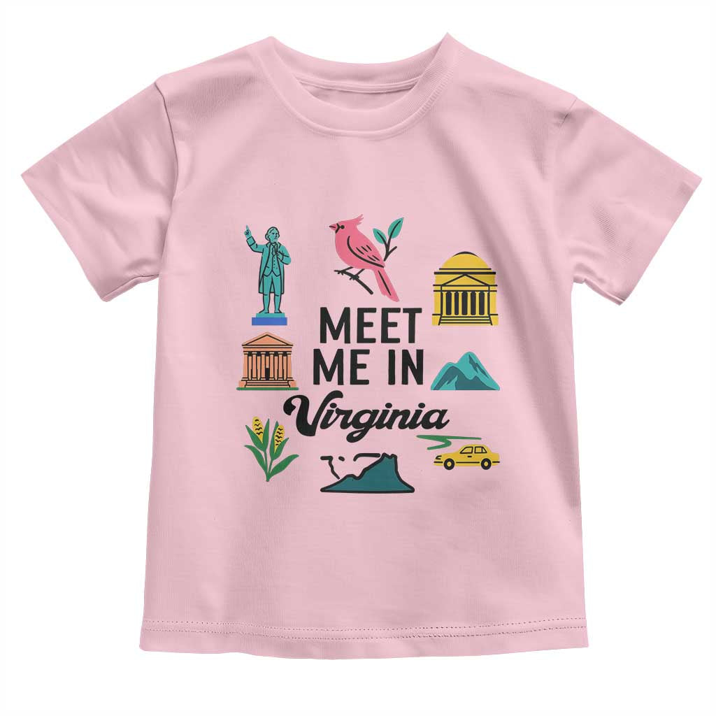 Meet Me in Virginia Toddler T Shirt Travel Souvenir East Coast State Pride