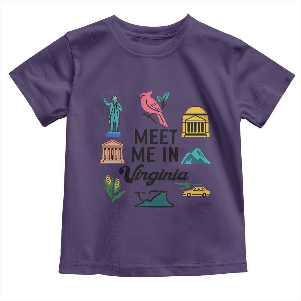 Meet Me in Virginia Toddler T Shirt Travel Souvenir East Coast State Pride