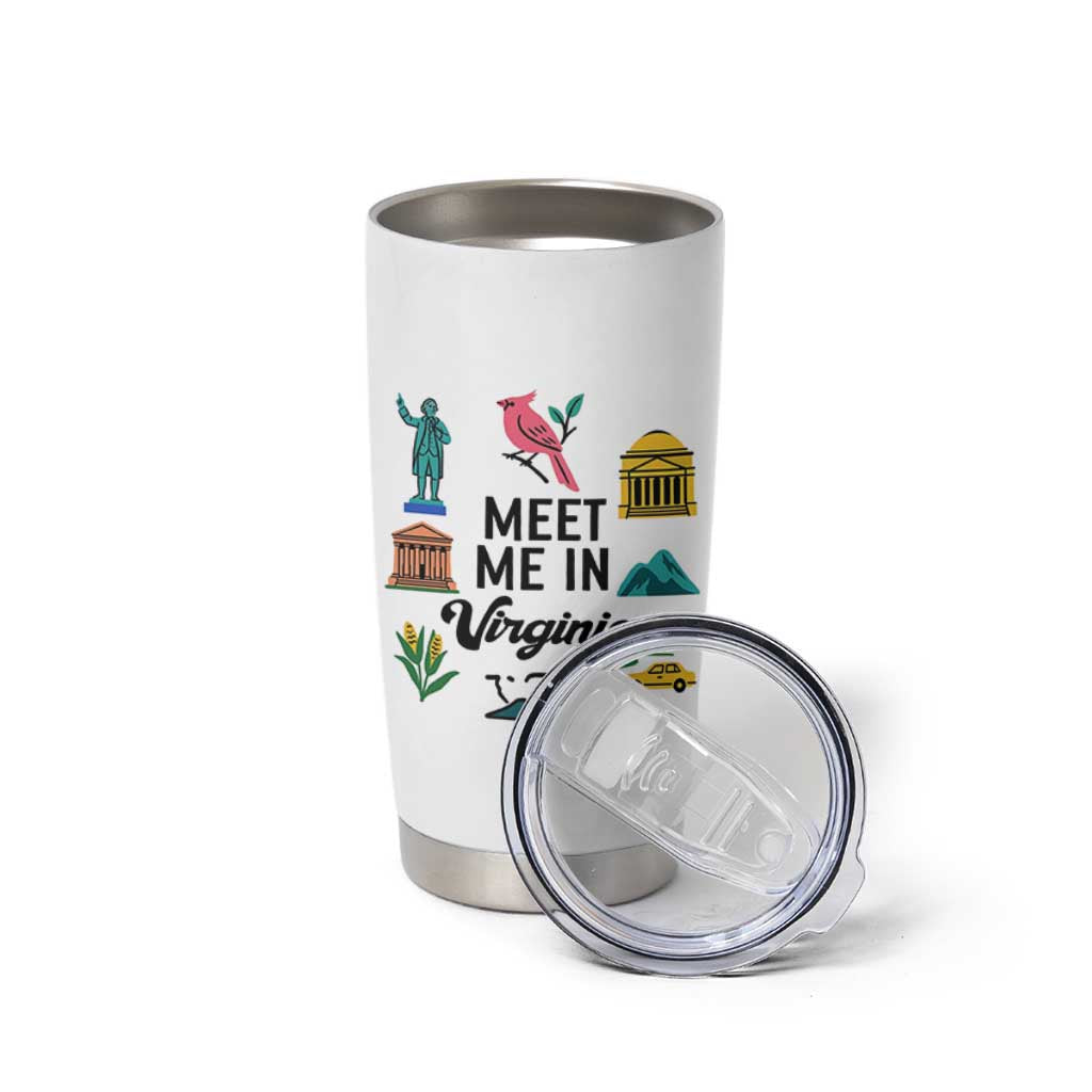 Meet Me in Virginia Tumbler Cup Travel Souvenir East Coast State Pride