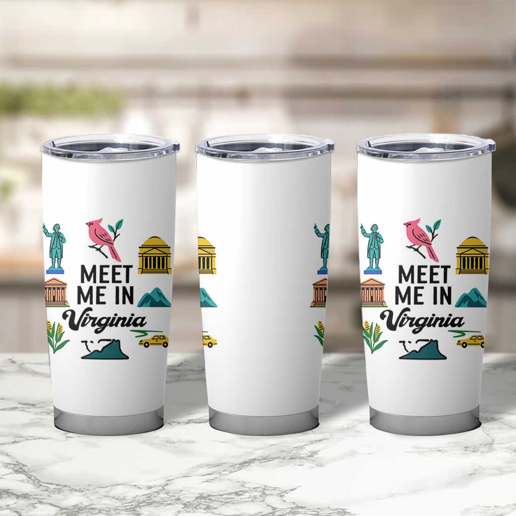 Meet Me in Virginia Tumbler Cup Travel Souvenir East Coast State Pride