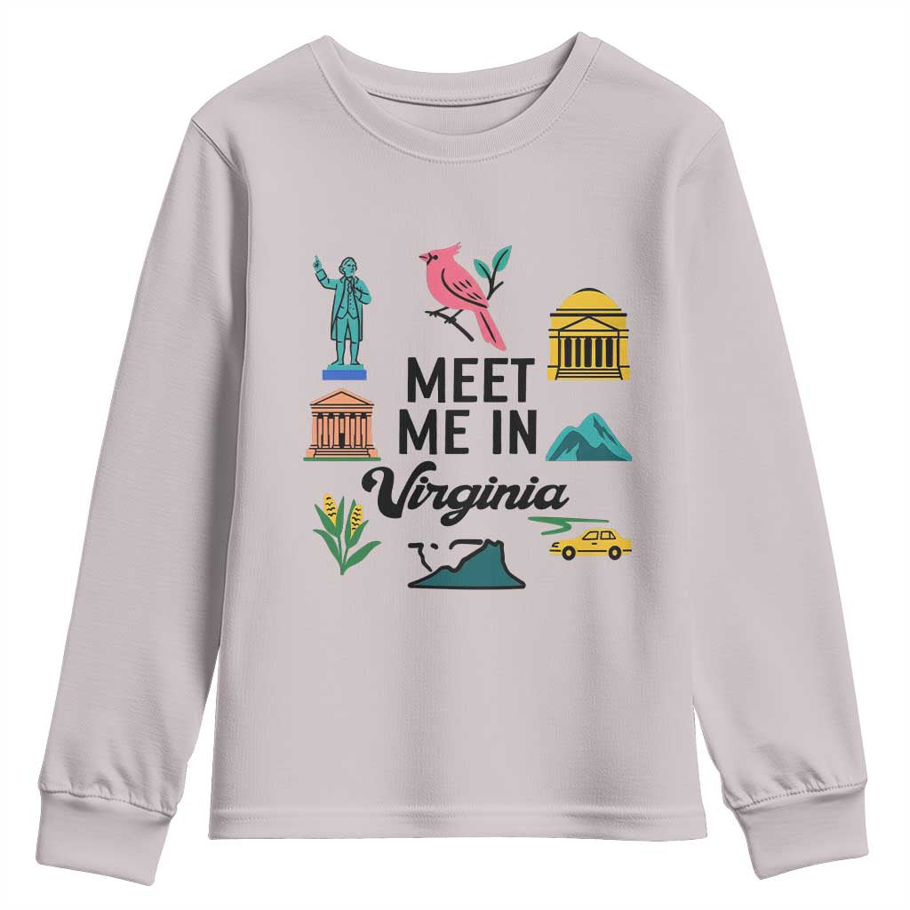 Meet Me in Virginia Youth Sweatshirt Travel Souvenir East Coast State Pride