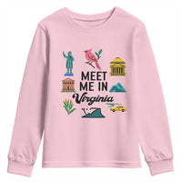 Meet Me in Virginia Youth Sweatshirt Travel Souvenir East Coast State Pride