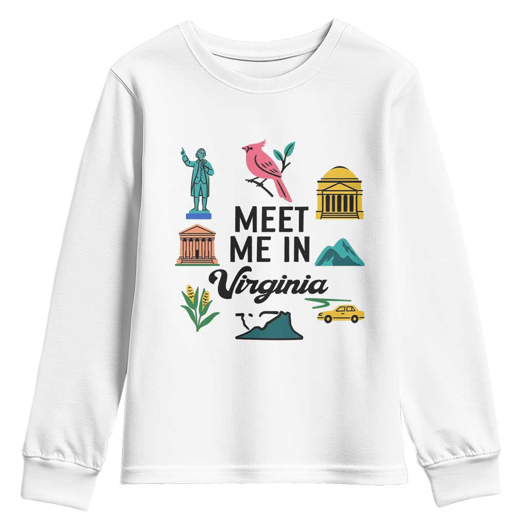 Meet Me in Virginia Youth Sweatshirt Travel Souvenir East Coast State Pride