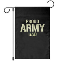 Proud Army Dad Garden Flag Military Camo American Flag Father's Day