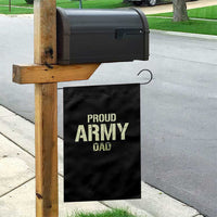 Proud Army Dad Garden Flag Military Camo American Flag Father's Day