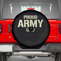 Proud Army Dad Spare Tire Cover Military Camo American Flag Father's Day