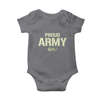 Proud Army Dad Baby Onesie Military Camo American Flag Father's Day