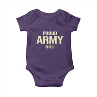 Proud Army Dad Baby Onesie Military Camo American Flag Father's Day