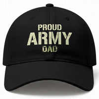 Proud Army Dad Baseball Cap Military Camo American Flag Father's Day