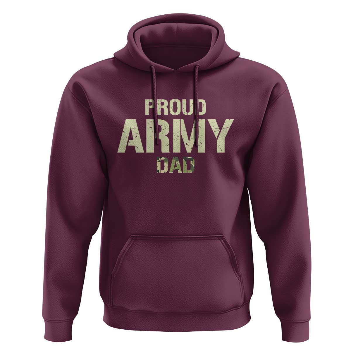 Proud Army Dad Hoodie Military Camo American Flag Father's Day