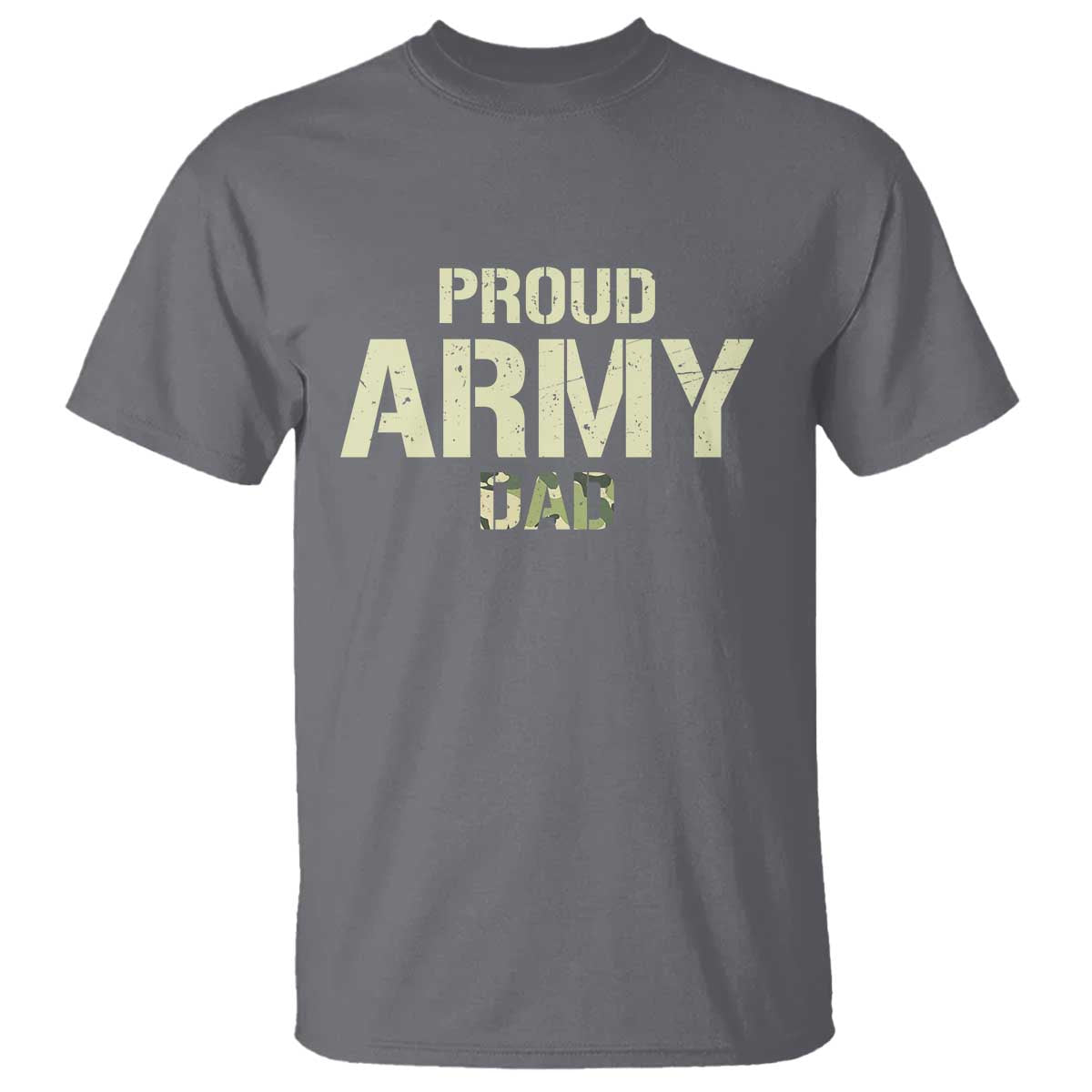 Proud Army Dad T Shirt Military Camo American Flag Father's Day