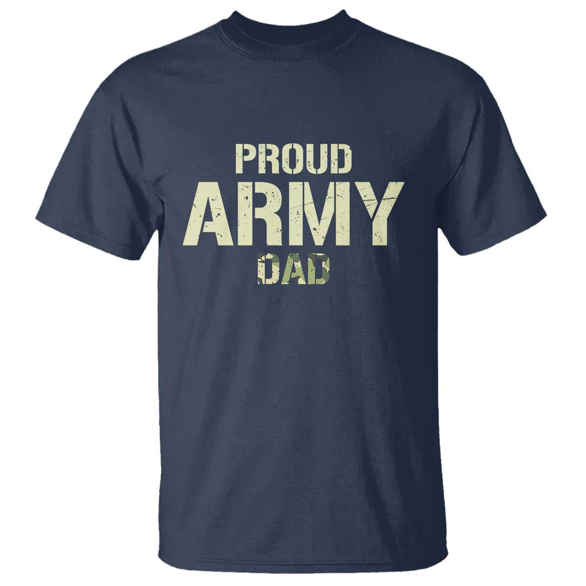 Proud Army Dad T Shirt Military Camo American Flag Father's Day