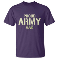 Proud Army Dad T Shirt Military Camo American Flag Father's Day