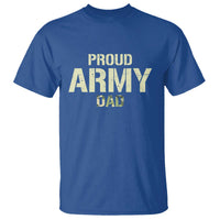 Proud Army Dad T Shirt Military Camo American Flag Father's Day