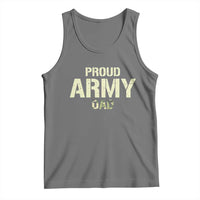 Proud Army Dad Tank Top Military Camo American Flag Father's Day
