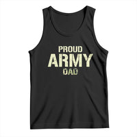 Proud Army Dad Tank Top Military Camo American Flag Father's Day