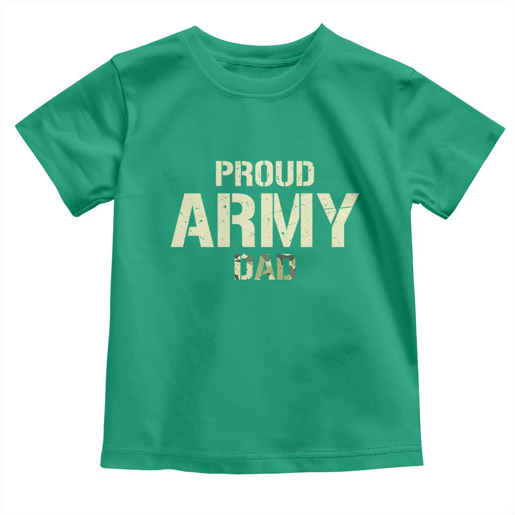 Proud Army Dad Toddler T Shirt Military Camo American Flag Father's Day