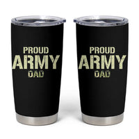 Proud Army Dad Tumbler Cup Military Camo American Flag Father's Day