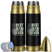 Best Dad Ever Bullet Tumbler Military Camo American Flag Father's Day