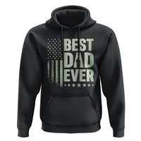 Best Dad Ever Hoodie Military Camo American Flag Father's Day