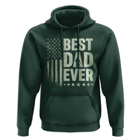 Best Dad Ever Hoodie Military Camo American Flag Father's Day
