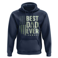Best Dad Ever Hoodie Military Camo American Flag Father's Day