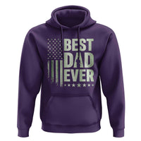Best Dad Ever Hoodie Military Camo American Flag Father's Day