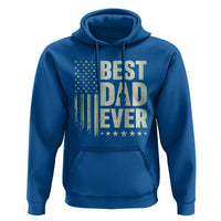 Best Dad Ever Hoodie Military Camo American Flag Father's Day